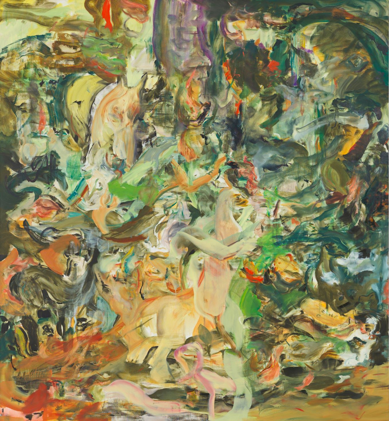 Cecily Brown, Paradise To Go 1, 2015, oil on linen, 246 x 226 cm. 