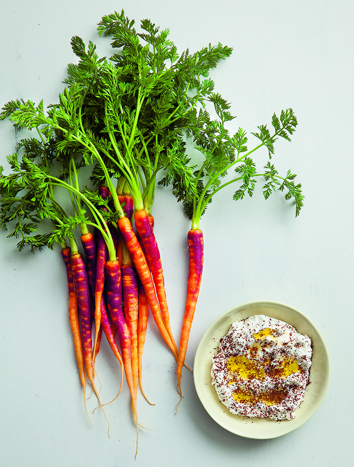 Purple Haze Carrots, Yogurt and Sumac. Photography: Rick Poon 