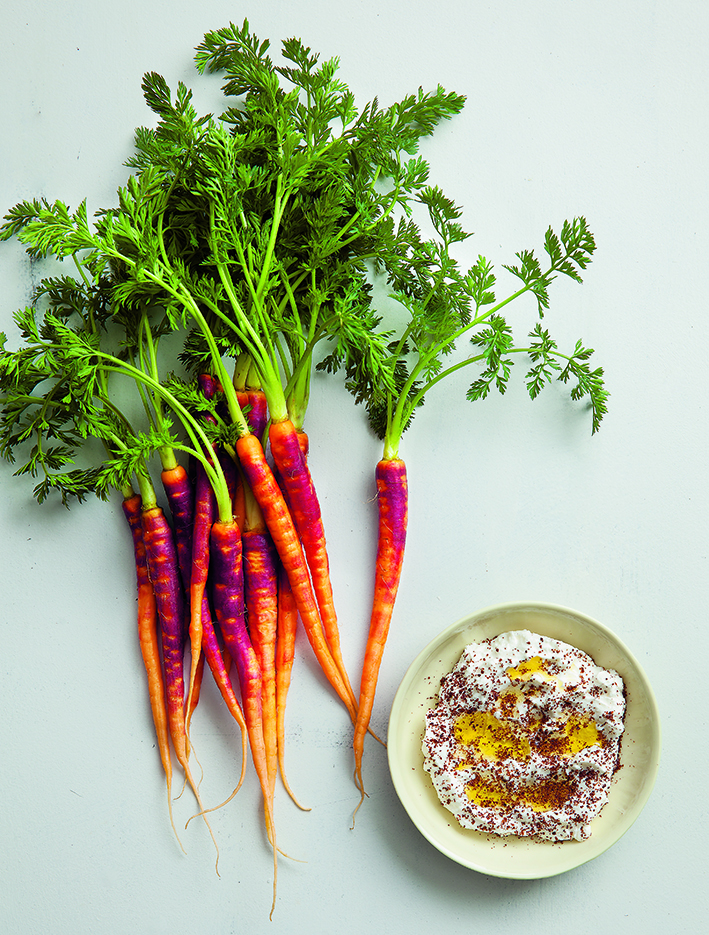 Purple Haze Carrots, Yogurt and Sumac. Photography: Rick Poon