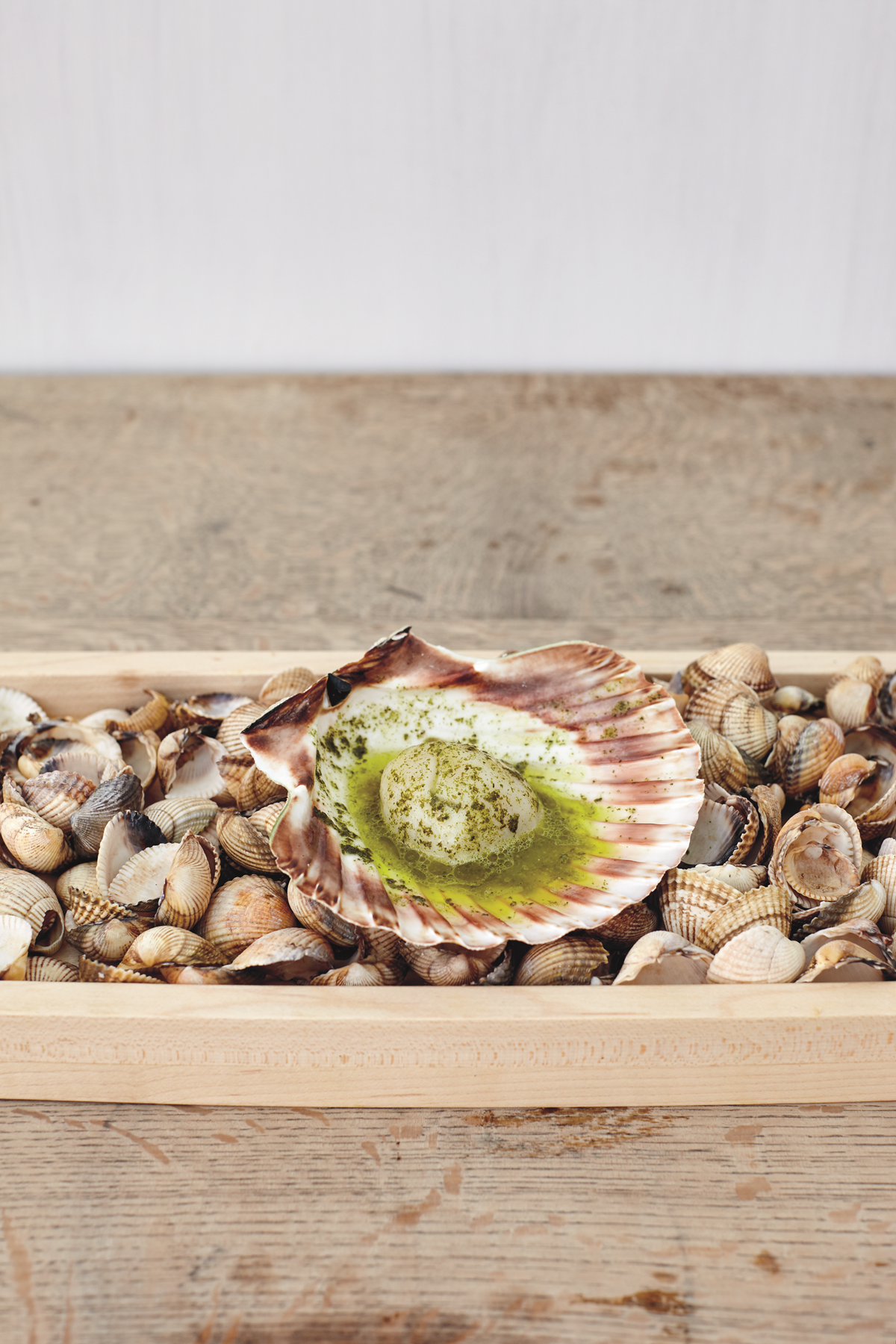 Scallops in seaweed butter, as reproduced in The Sportsman