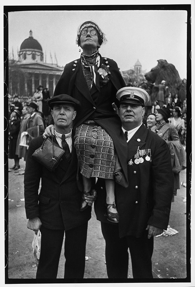 Henri Cartier-Bresson. Coronation of King George VI, Trafalgar Square, London, 12 May 1937. © Henri Cartier-Bresson / Magnum Photos. From Strange and Familiar