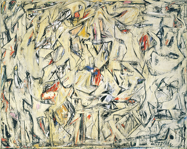 Excavation, 1950, by Willem de Kooning. Oil and enamel on canvas, 205.7 x 254 cm (81 x 100 in), The Art Institute of Chicago