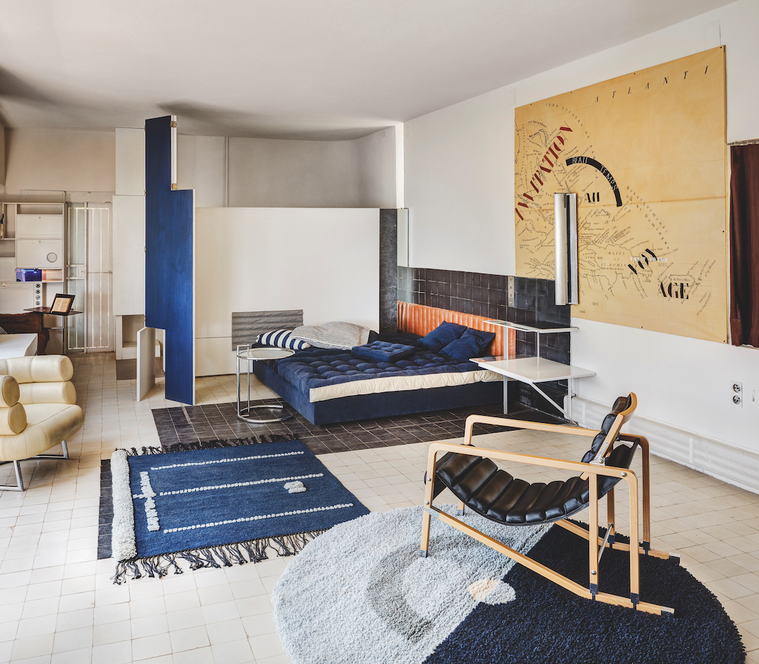 Eileen Gray's residence, Villa E-1027, Roquebrune-Cap-Martin, France. Open to the public. Architect, furniture designer, interior designer. Photograph by Manuel Bougot
