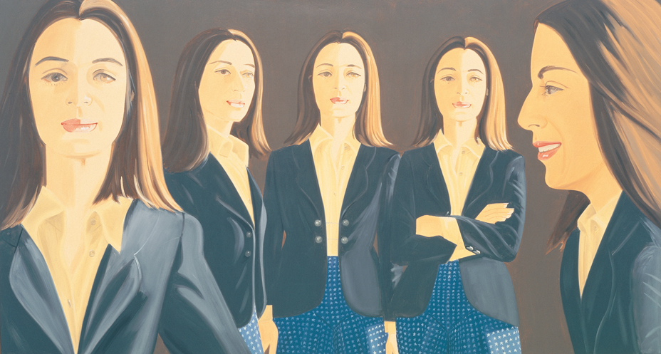 The Black Jacket (1972) by Alex Katz. As reproduced in our book