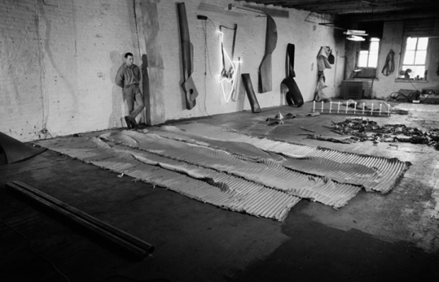 Richard Serra in his studio, New York, 1968