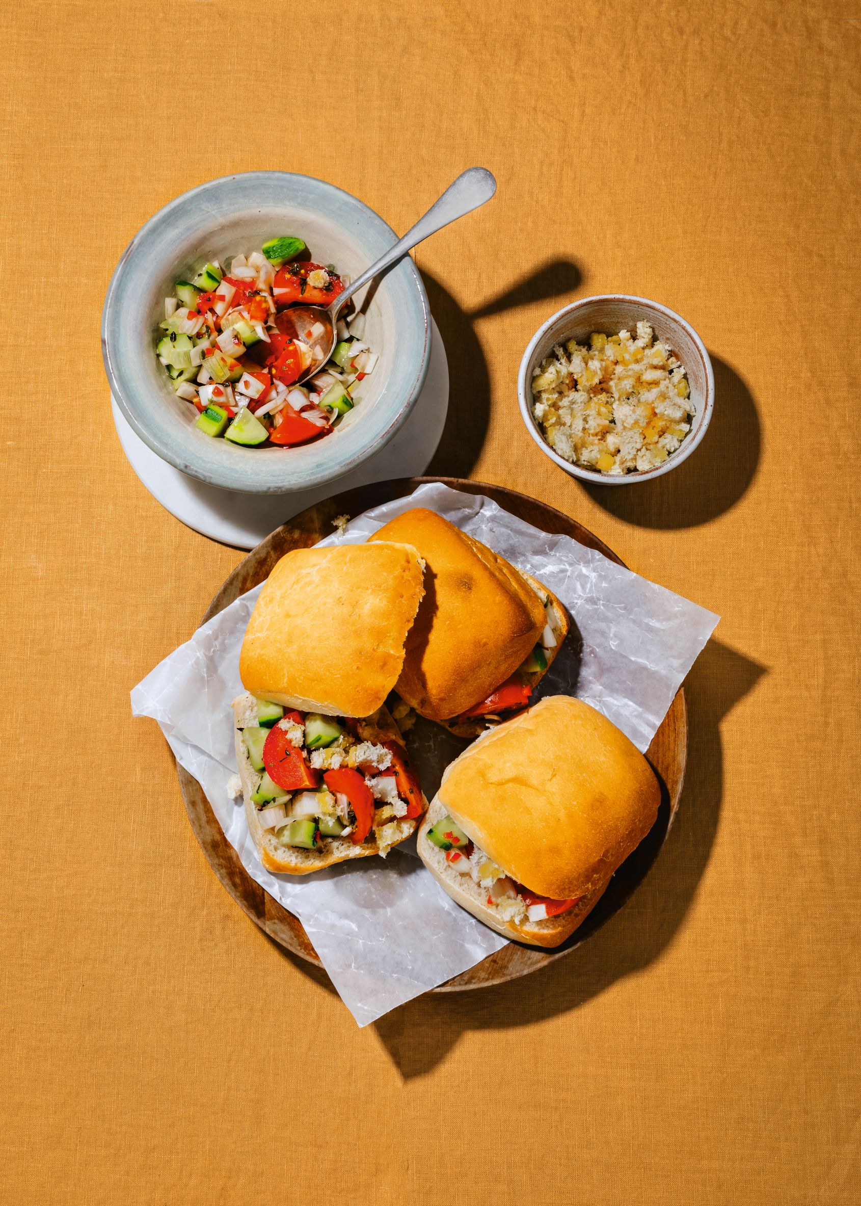 Harvest salad sandwiches, as featured in The Vegetarian Silver Spoon