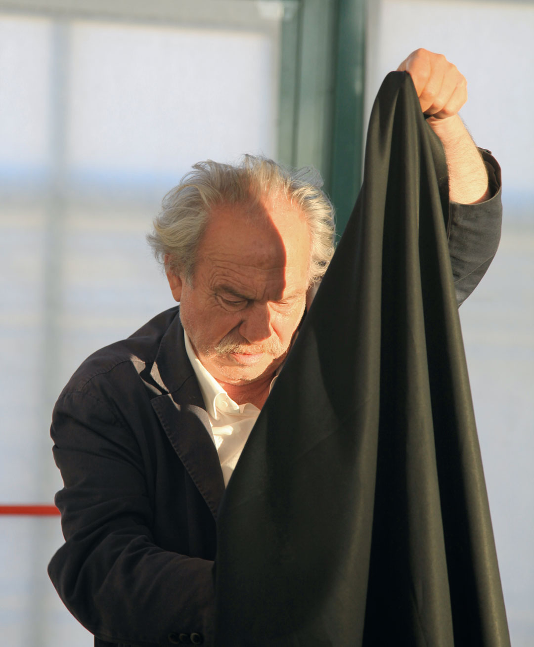 Jannis Kounells, in his studio, Rome, 2016. Photo: Michelle Coudray