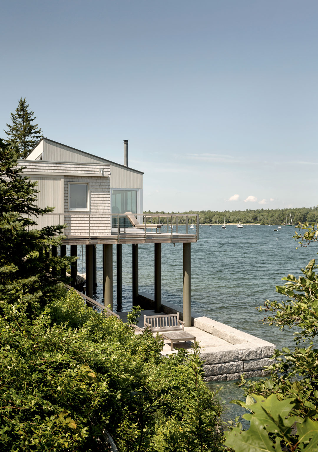 House Over the Sea, Elliott + Elliott Architecture, 2014. Surry, ME, USA. Picture credit: photograph © Trent Bel