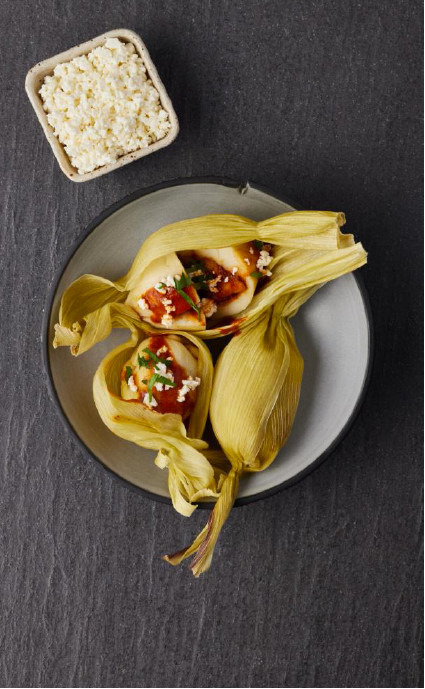 Guatamalan tamales, made with fresh masa