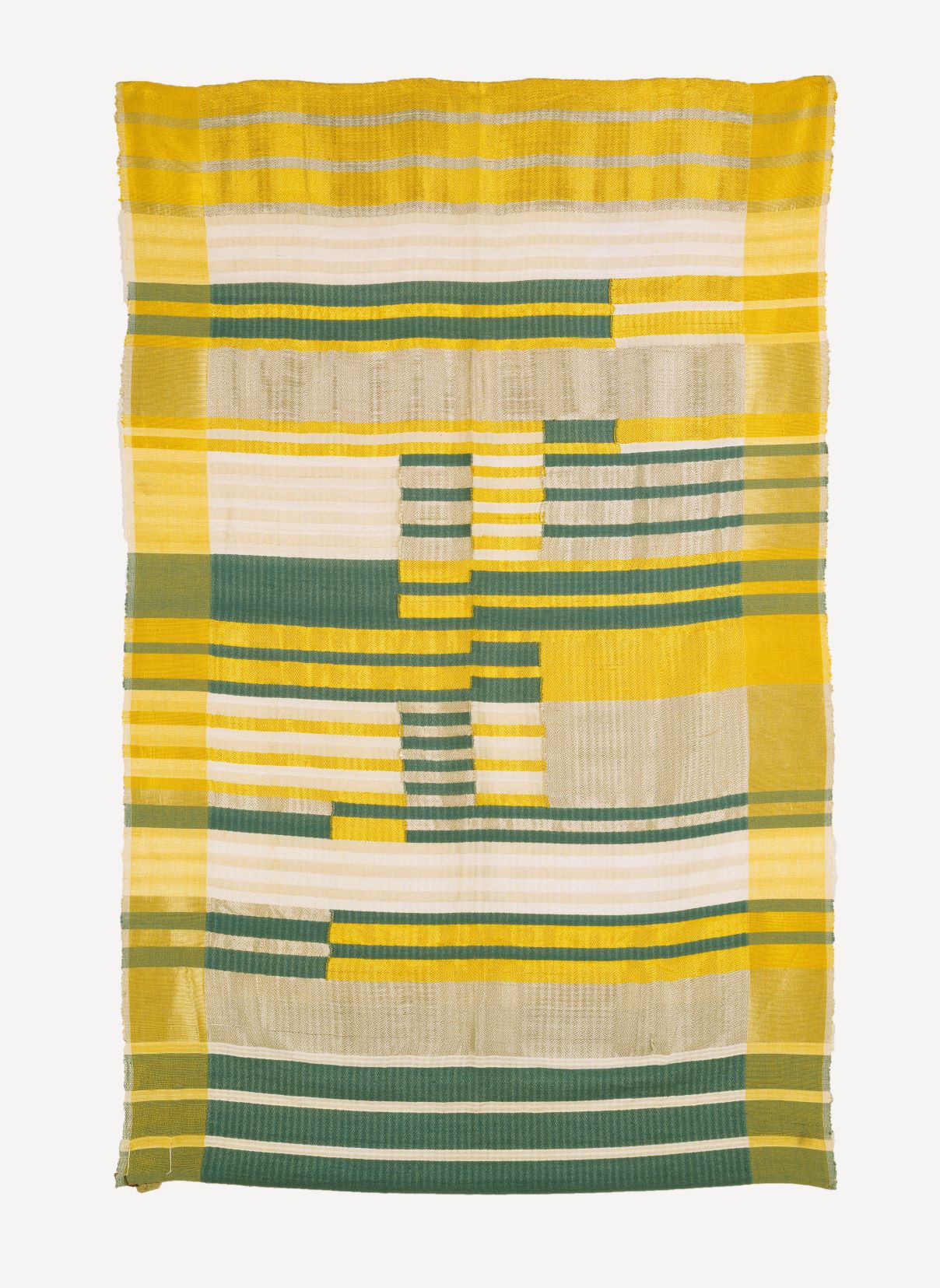 Anni Albers, Wallhanging, 1925. Silk, cotton, and acetate. 50 × 38 in. (127 × 96.5 cm). Sammlung Moderne Kunst, Munich / © 2020 The Josef and Anni Albers Foundation/Artists Rights Society (ARS), New York/DACS, London