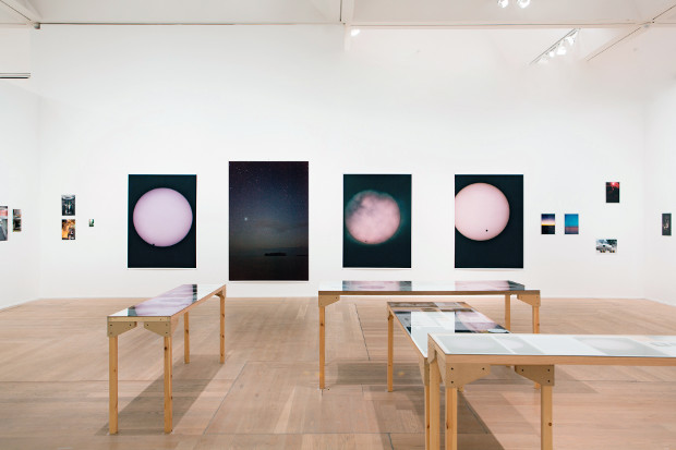 Silver Installation VII, 2009, 26 colour photographs, 306 x 843 cm, installation view at the Venice Biennale, 2009, featuring Tillmans' Venus pictures