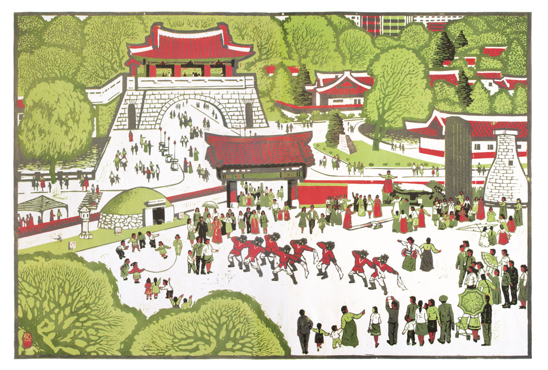 Folk Street by Ryu Sang Hyok, 2008. Courtesy of Nicholas Bonner