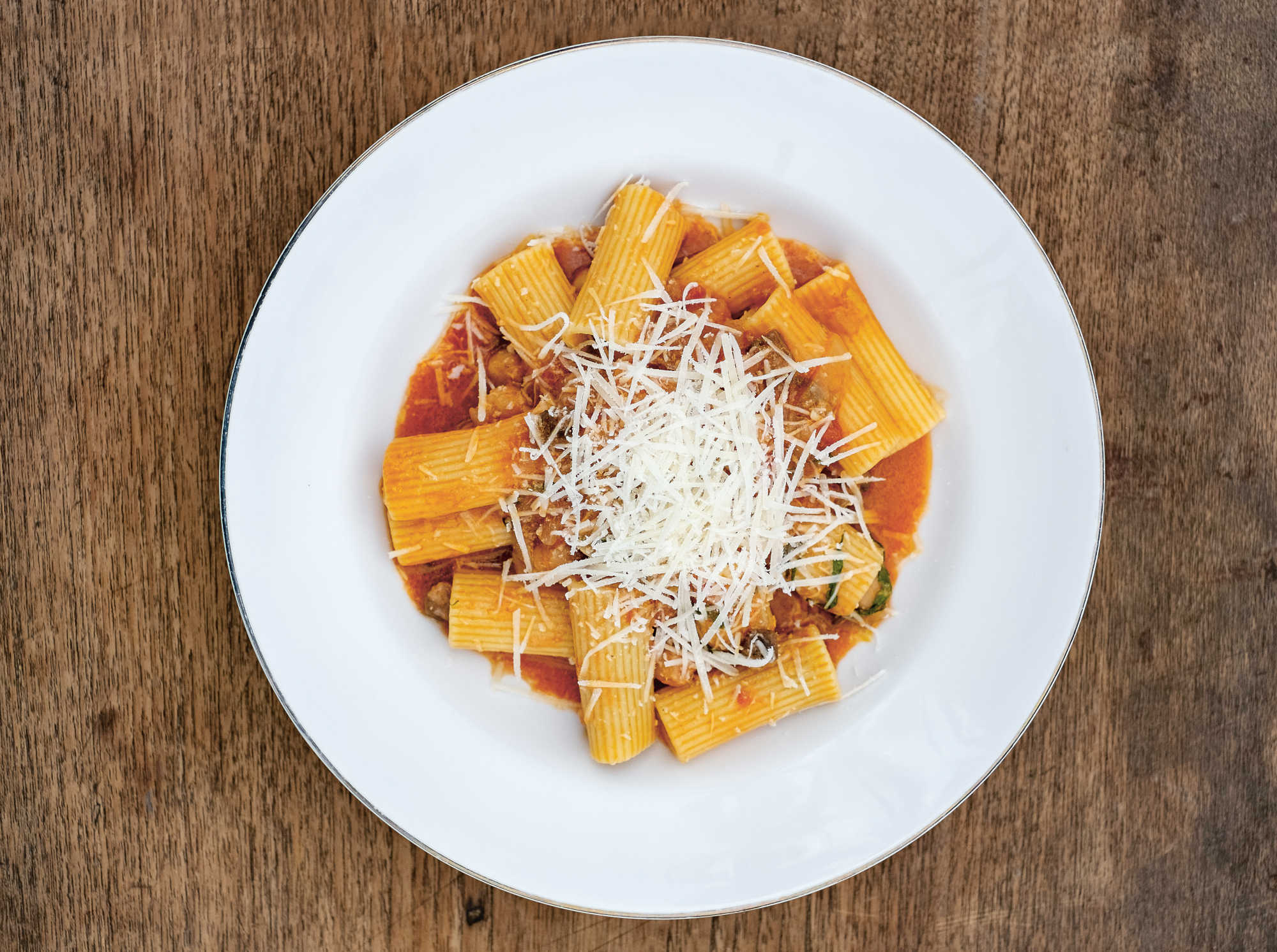 Pasta with Chickpeas, by Will Goldfarb. Photo courtesy of the chef 