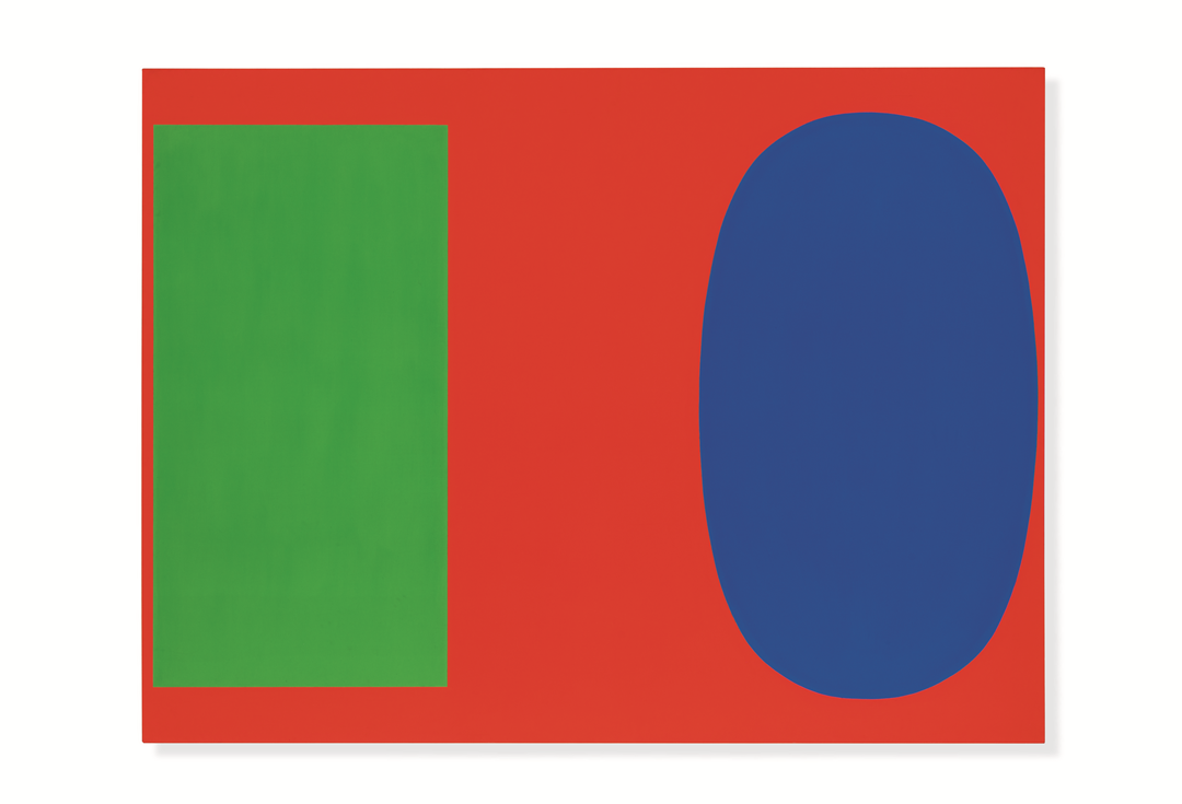 Green Blue Red, 1963, oil on canvas, 67 1/2 x 90 inches, 171.5 x 228.6 cm Photo credit: courtesy Matthew Marks Gallery