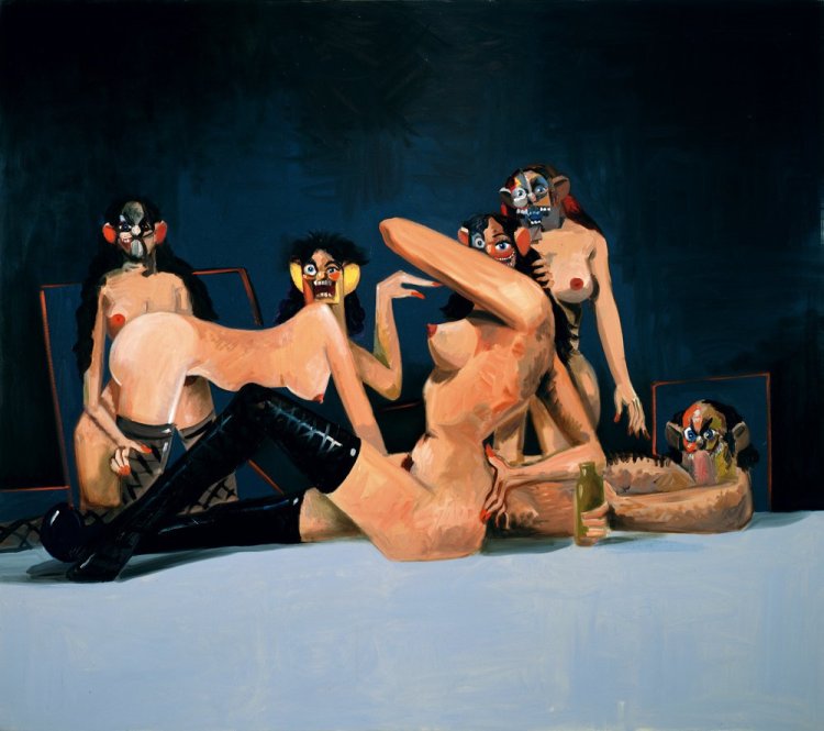 George Condo Orgy Composition 2008 From Body of Art ARS NY and DACS London 2015