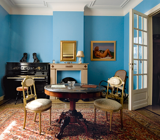 René Magritte's dining room, as featured in Life Meets Art