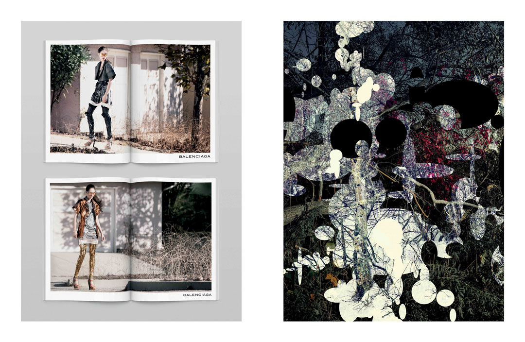 A double-page spread from Fabien Baron: Works 1983–2019