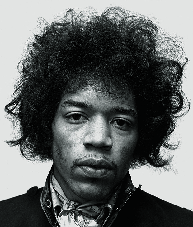 Afro pioneer Jimi Hendrix. As reproduced in The Barber Book. 1967 © Getty Images / Monitor Picture Library /Photoshot