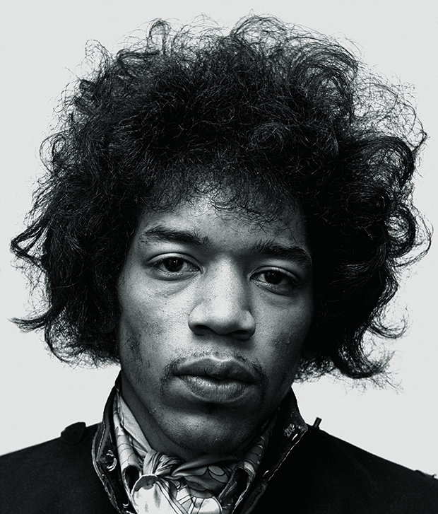 Afro pioneer Jimi Hendrix. As reproduced in The Barber Book. 1967 © Getty Images / Monitor Picture Library /Photoshot