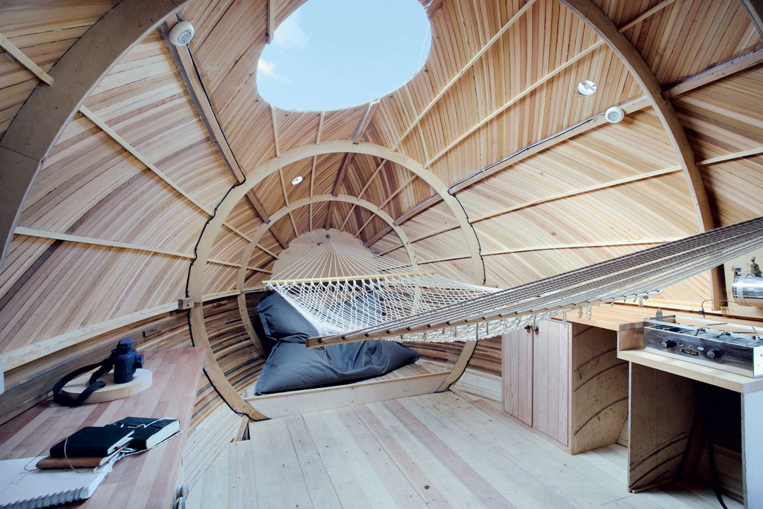 Exbury Egg, PAD Studio, SPUD Group, and Stephen Turner, 2013, Beaulieu River, Hampshire, UK. Photo by Nigel Rigden