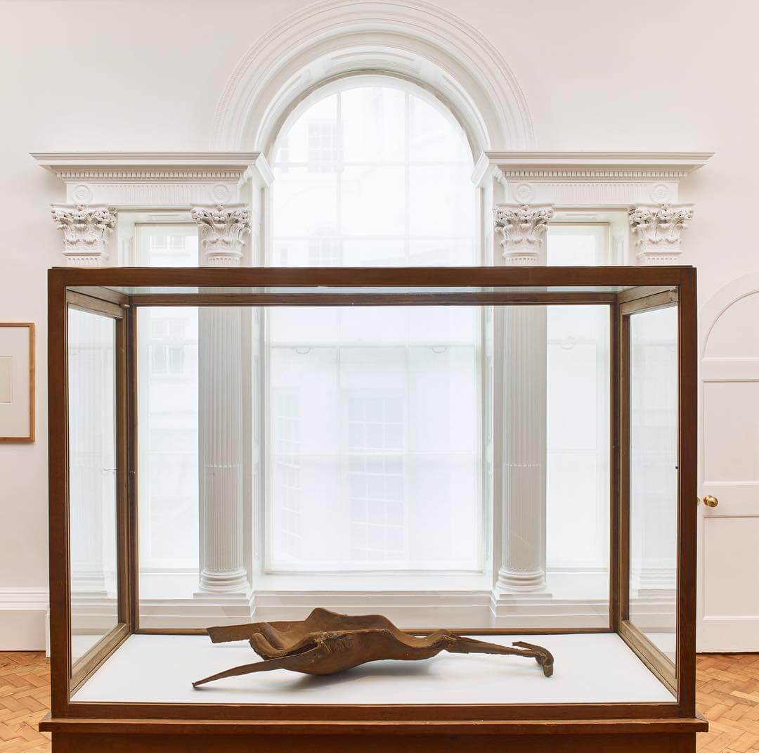 Joseph Beuys 'Backrest for a fine-limbed person (hare-type) of the 20th Century AD' (1972-1982) in the Chapel gallery at Galerie Thaddaeus Ropac. Photograph by Steve White. Image courtesy of Galerie Thaddaeus Ropac's Instagram