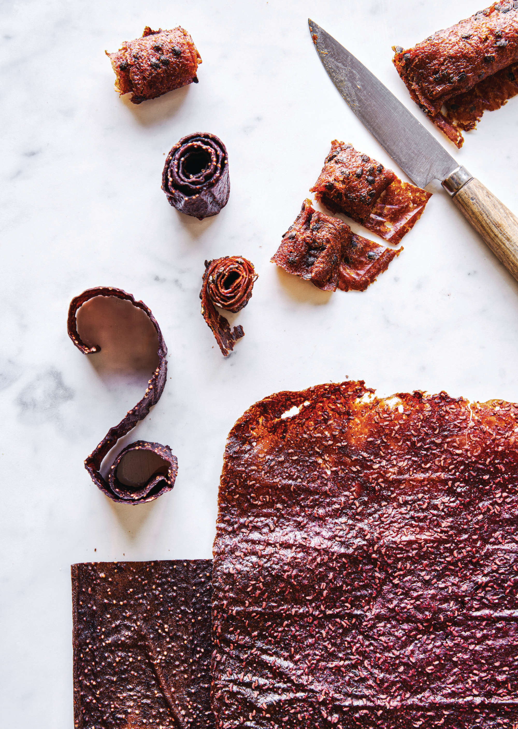 Fruit leather, as featured in Middle Eastern Sweets