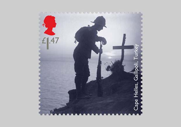 Ernest Brooks' Gallipoli stamp from the Royal Mail's new range