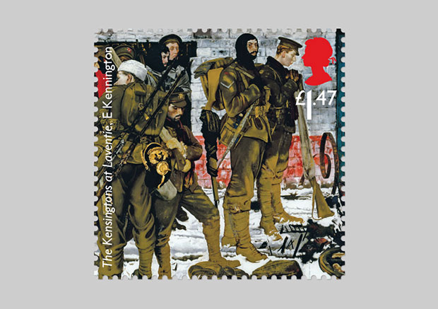 Eric Kennington's stamp from the Royal Mail's new range