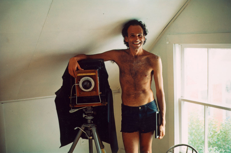 Joel Meyerowitz with his Deardorff view camera, Cape Cod, 1978. Photo by Max Kozloff. From Taking My Time
