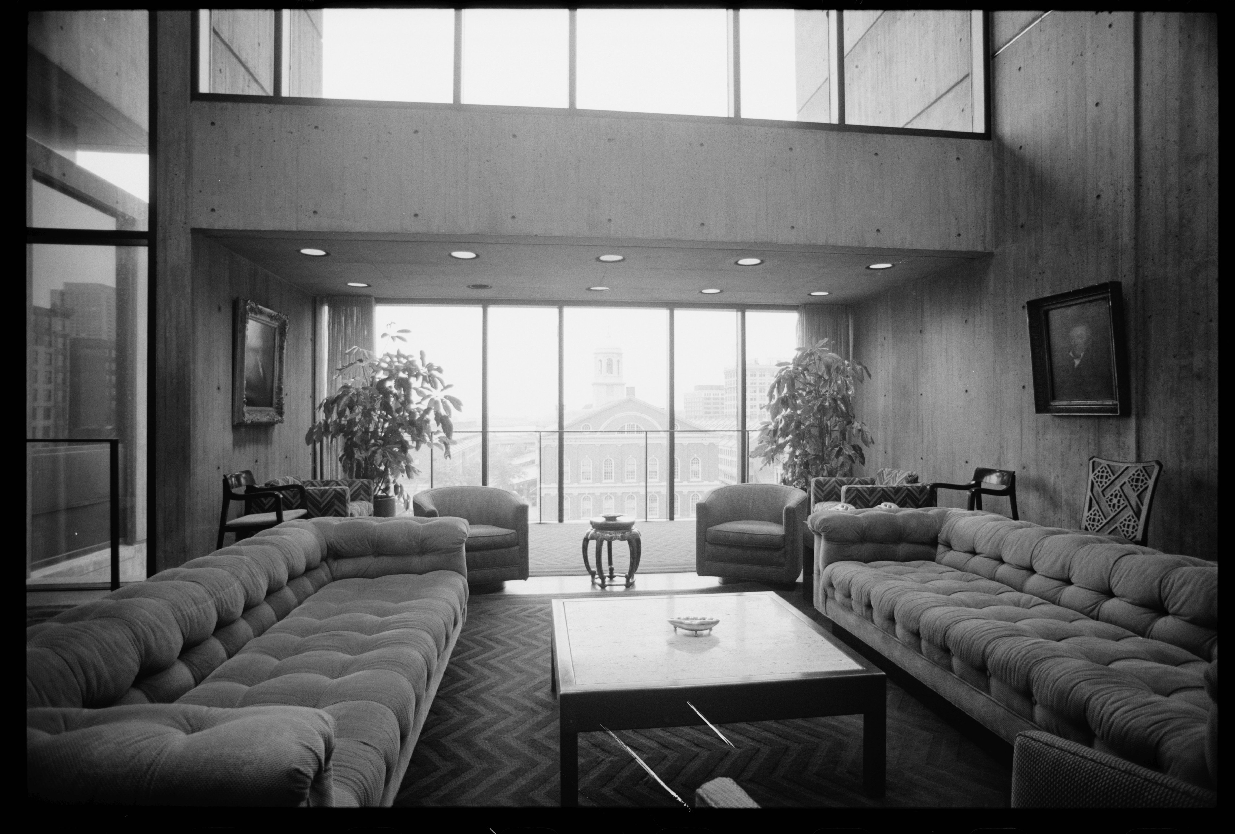 Boston City Hall, photo by Bill Lebovich, courtesy of he United States Library of Congress's Prints and Photographs, via Wikimedia Commons