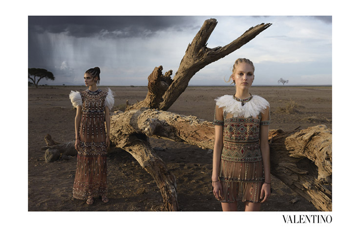 One of Steve McCurry's photographs for Valentino's Spring/Summer 2016 campaign. Courtesy of Valentino and Steve McCurry