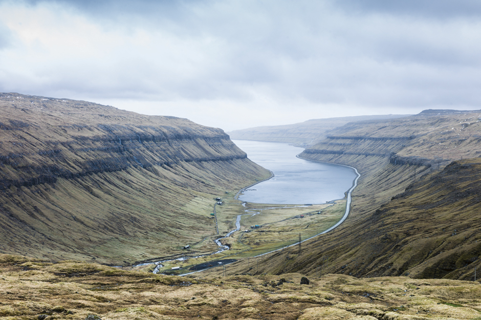  Faroe Islands, Fjord, April 2013.