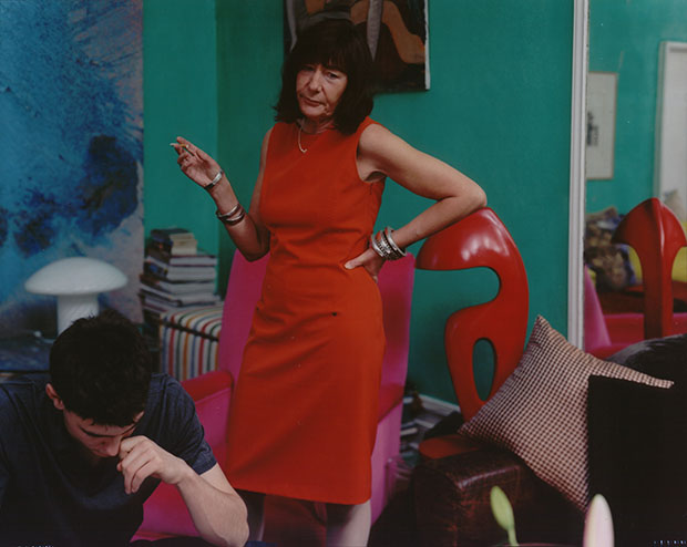 Tina Barney. The Red Sheath, 2001. From Strange and Familiar. © Tina Barney, Courtesy of Paul Kasmin Gallery. From Strange and Familiar