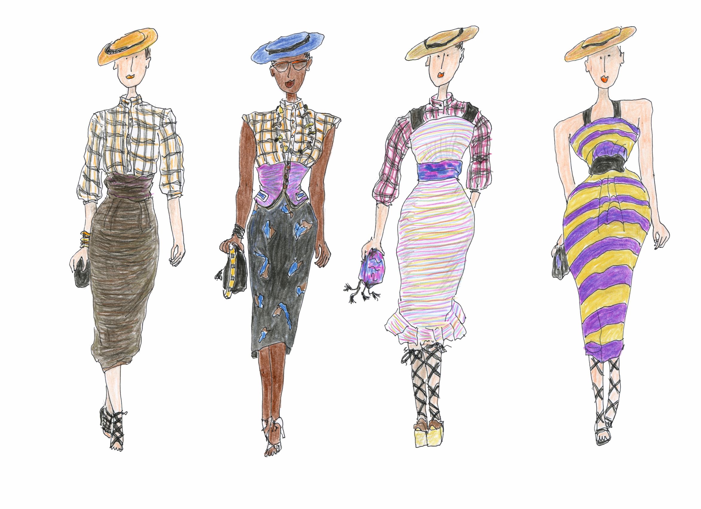 Spring / Summer 2009, designs Marc Jacobs, drawings Grace Coddington