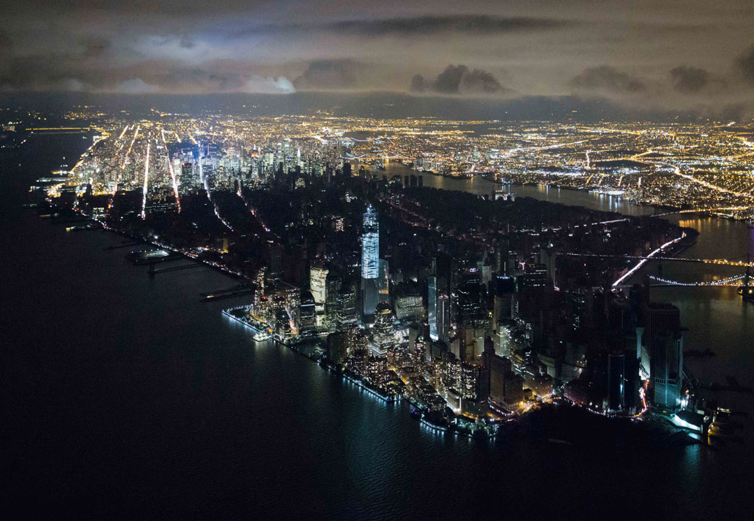 New York City, USA. Climate change exposes cities, especially coastal ones, to greater environmental risks and uncertainty. In 2012, Manhattan suffered a major blackout affecting 600,000 people after Hurricane Sandy struck New York City. This was due to defensive walls not being high enough to protect the 14th Street power station from the storm surge. Photo by Iwan Baan / Getty Images, from Shaping Cities in an Urban Age 
