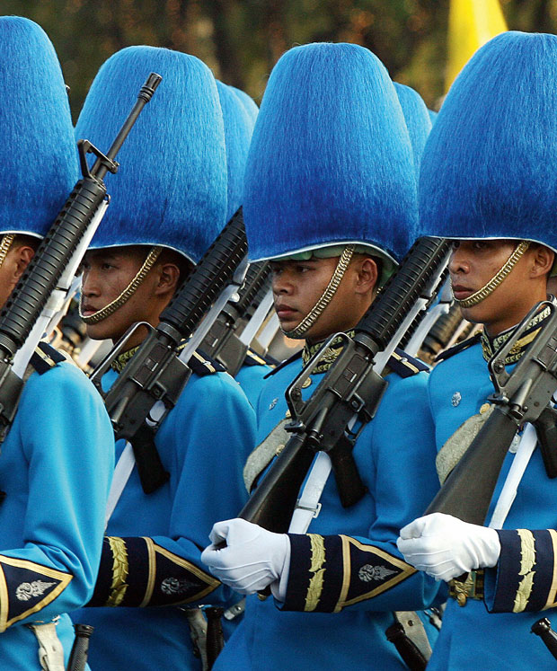 King's birthday parade, Bangkok, Thailand, 2007