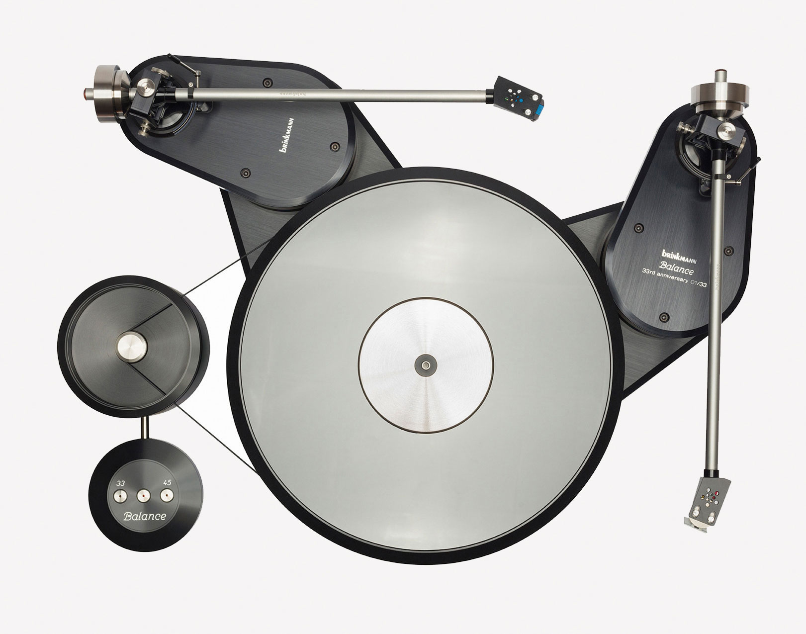 Balance Belt-Drive Turntable, 33rd anniversary edition, Brinkmann, 2018