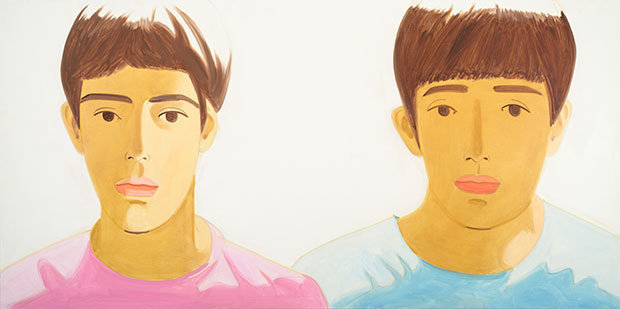 Isaac and Oliver (2013) by Alex Katz. As reproduced in our book