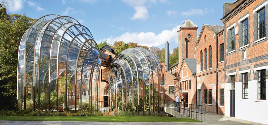 Bombay Sapphire Distillery, Heatherwick Studio; transformed 2014. Image courtesy of Heatherwick Studio, as reproduced in Ruin and Redemption in Architecture