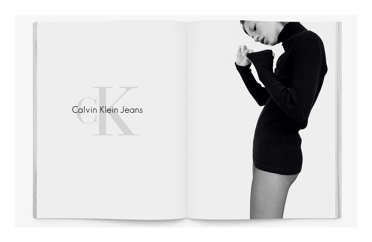 Calvin Klein Jeans, 1993, creative direction by Fabien Baron, photography by David Sims. All images as reproduced in Fabien Baron: 1983-2019