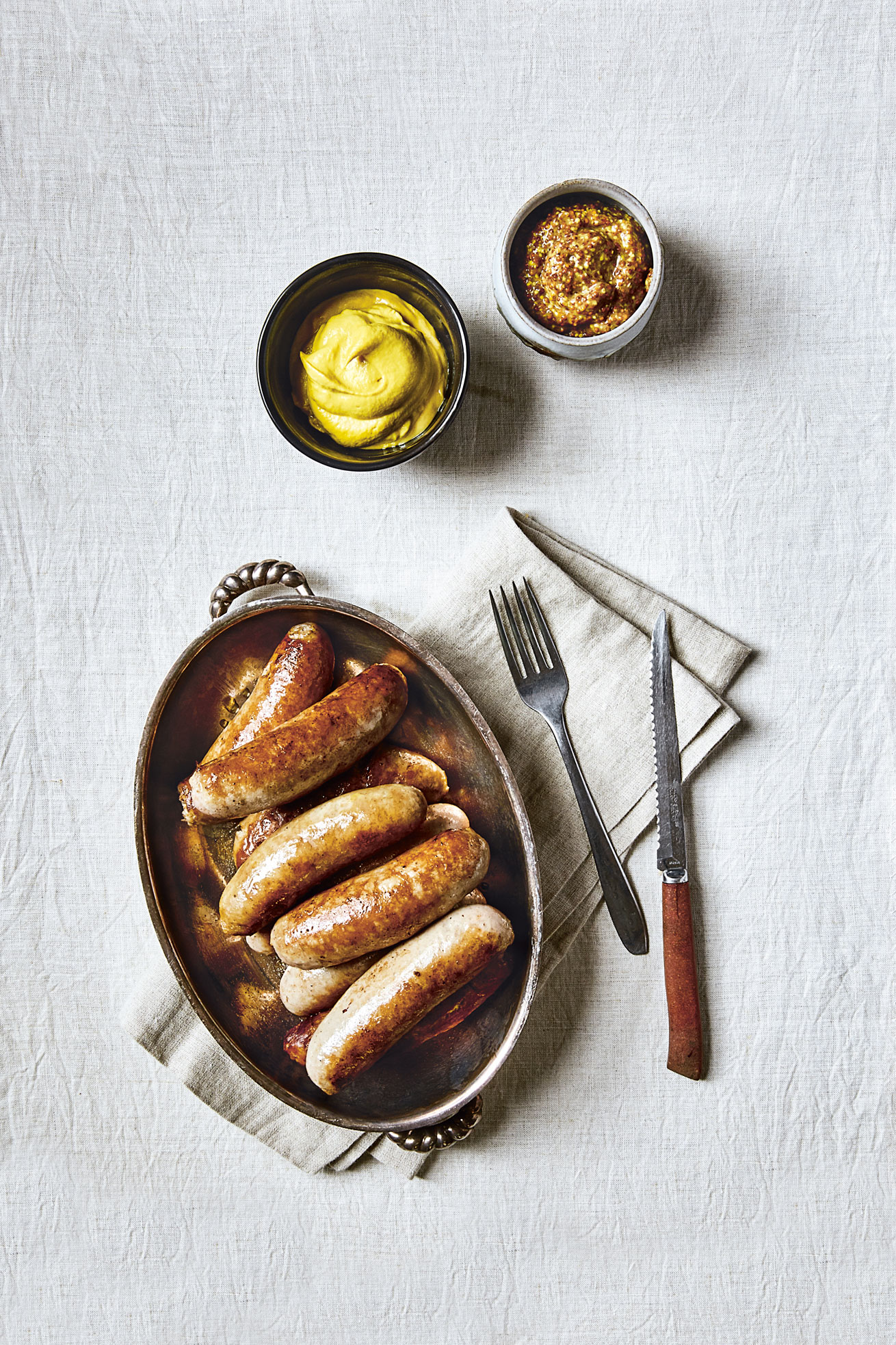 Homemade Thuringian-Style Bratwurst. Photography by Danielle Acken from The German Cookbook