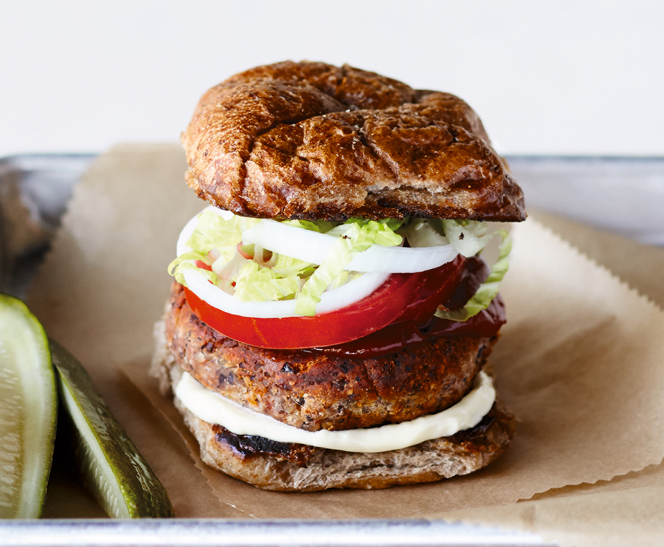 Hazelnut And Bean Burger - from Vegan: The Cookbook