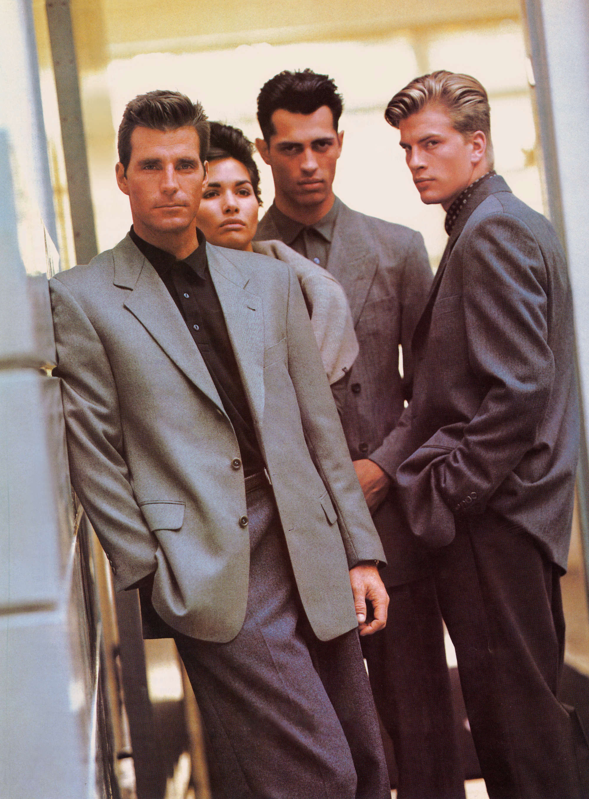Hugo Boss. Fall/Winter 1991 campaign. Photograph by Neil Kirk. 