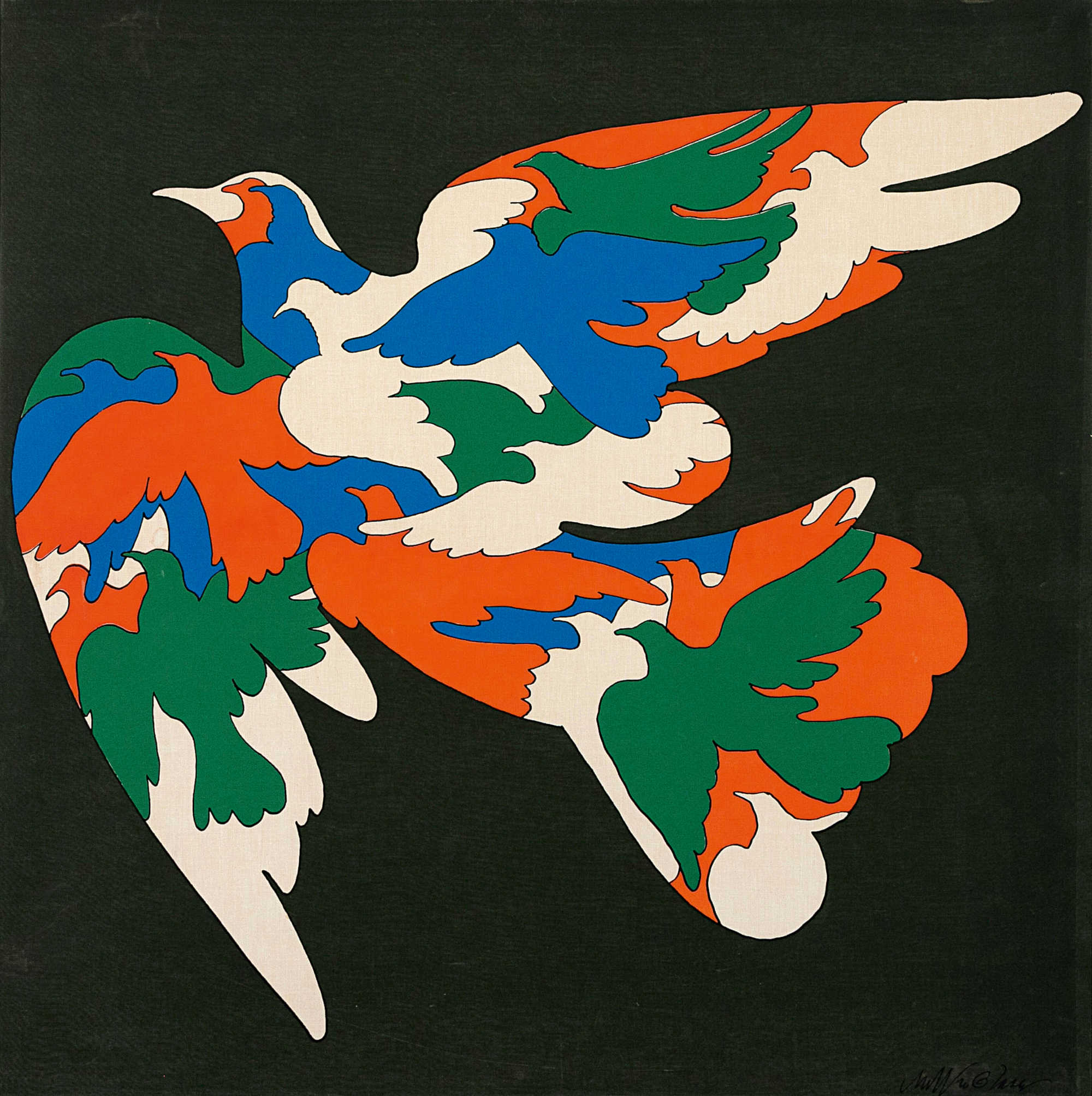 Milton Glaser, Birds, 1965. © Milton Glaser - Permission Estate of Milton Glaser