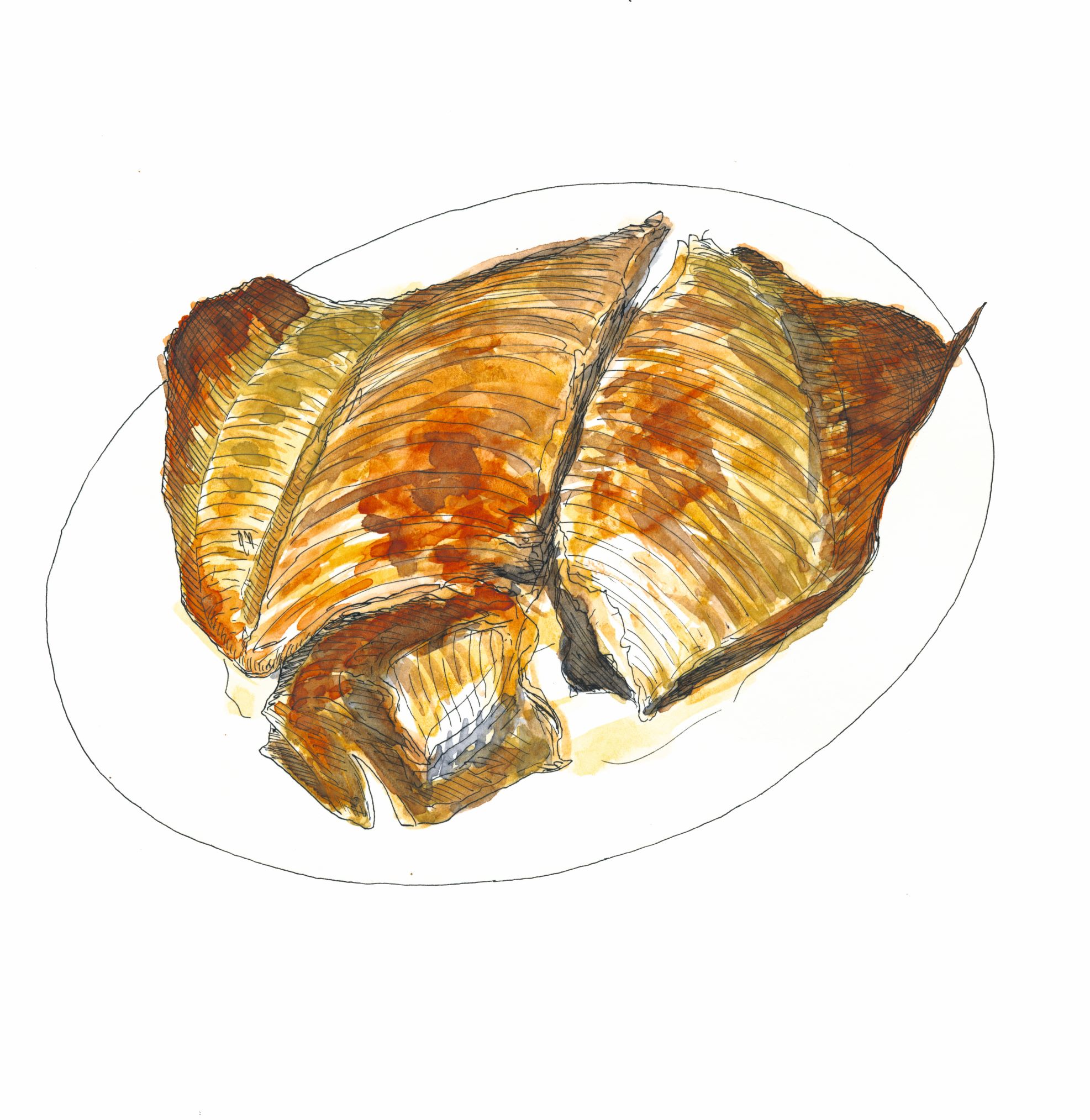 Whole Turbot, Tomos Parry, Brat, United Kindgom, 2018