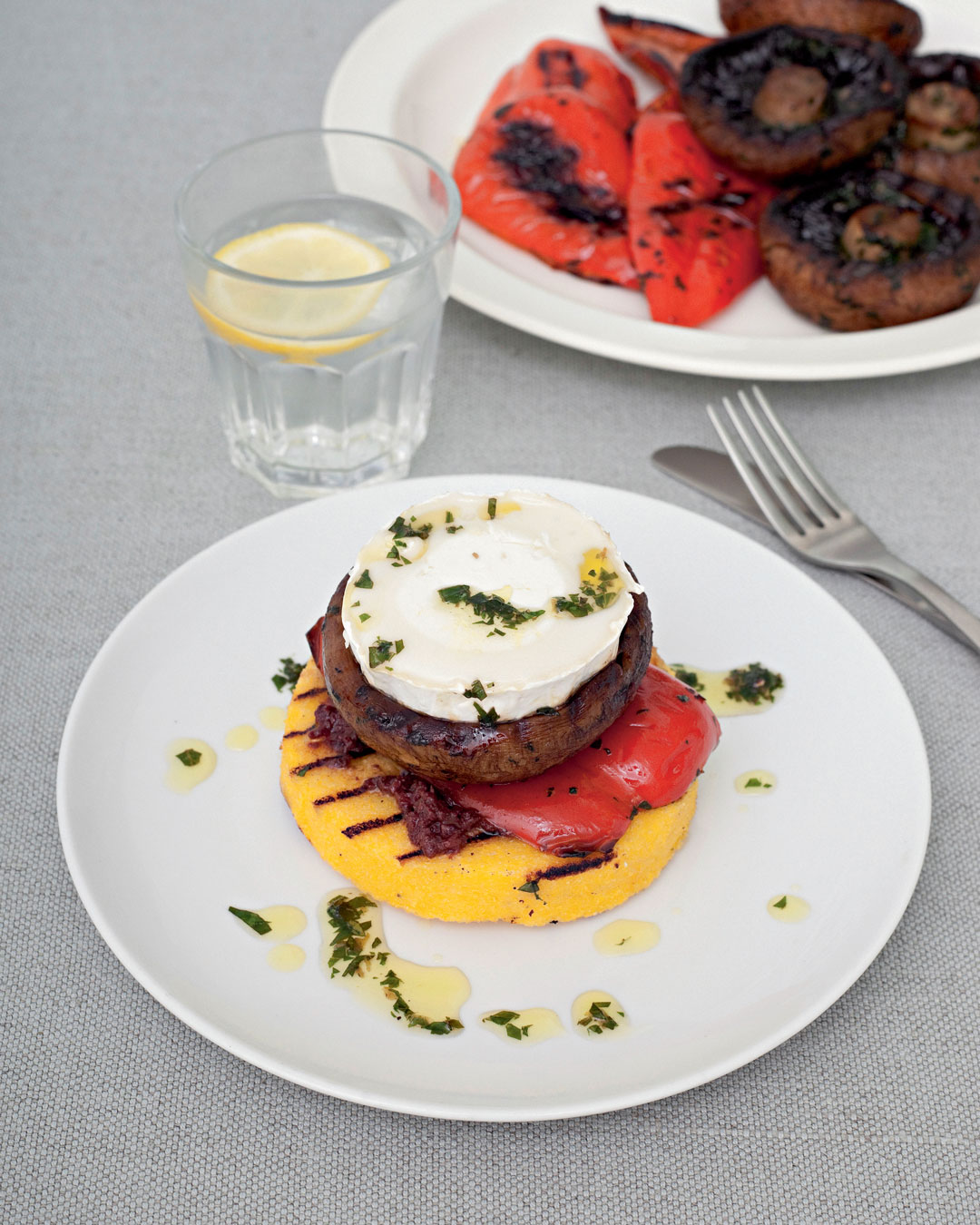 Goat cheese polenta stacks, from Simple & Classic