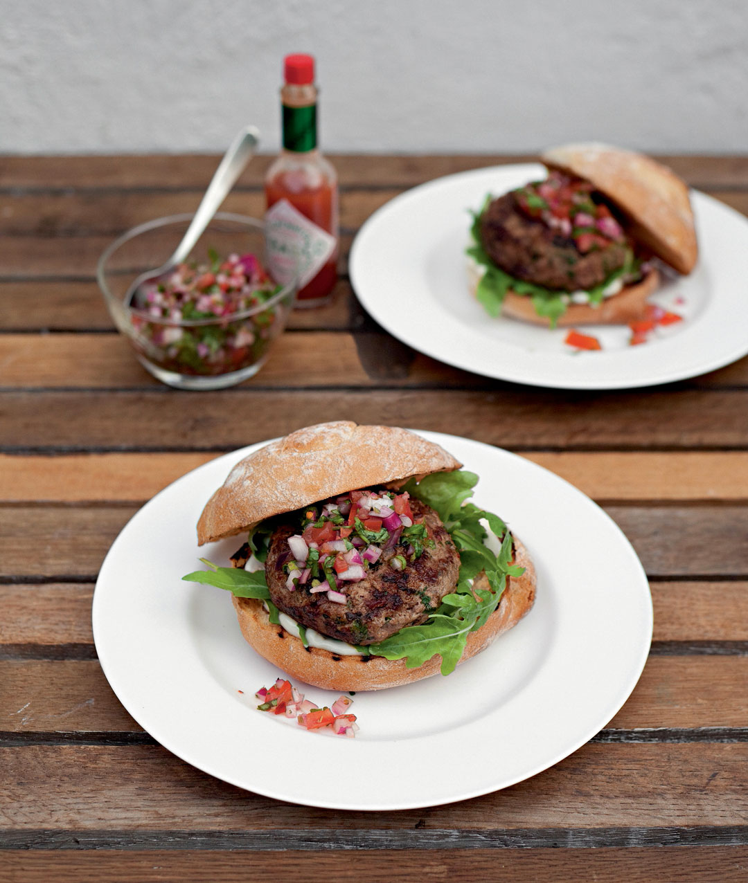Chimichurri-style burgers by Jane Hornby from Simple & Classic. Photography by Liz and Max Haarala Hamilton