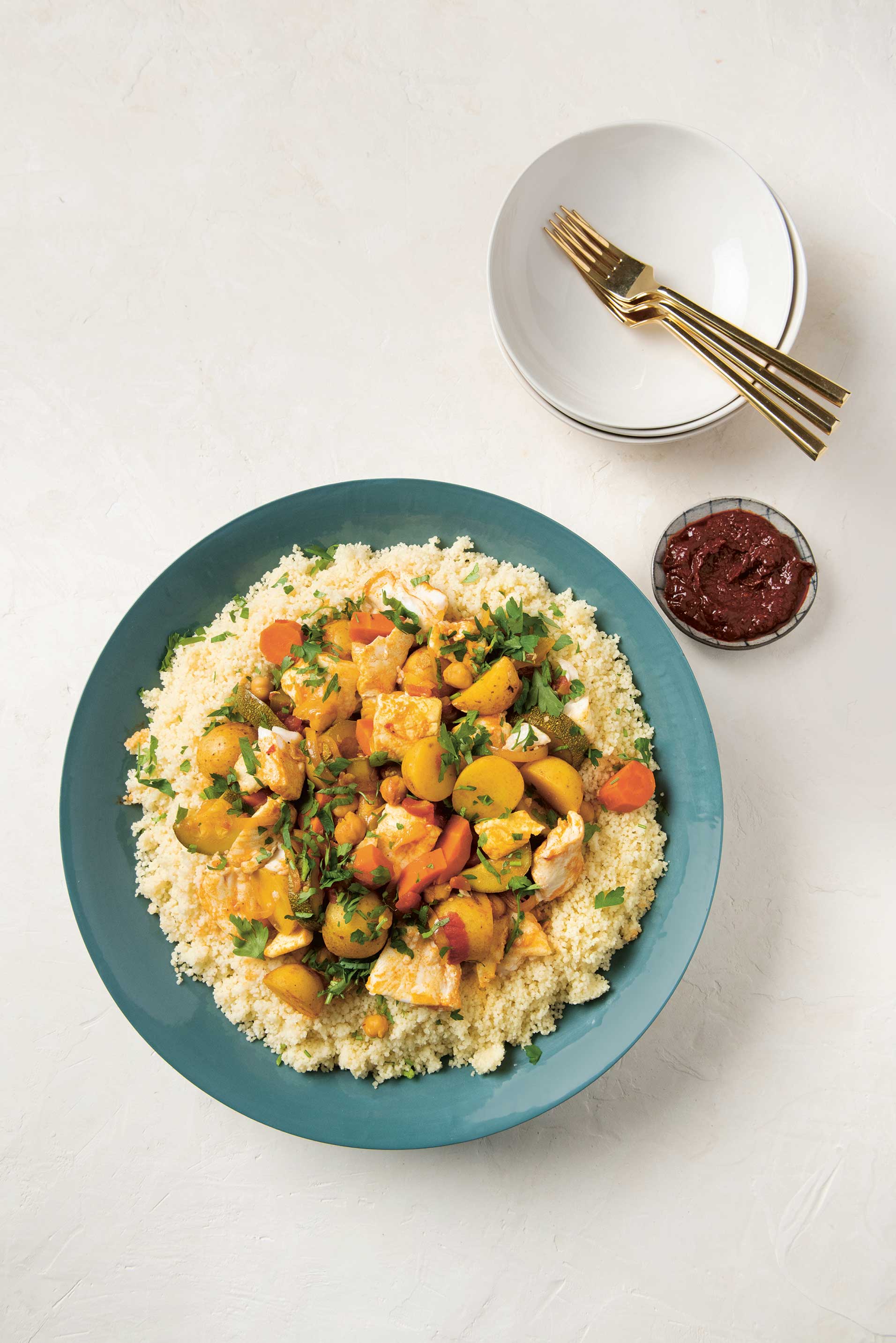 Fish tagine couscous - The Jewish Cookbook