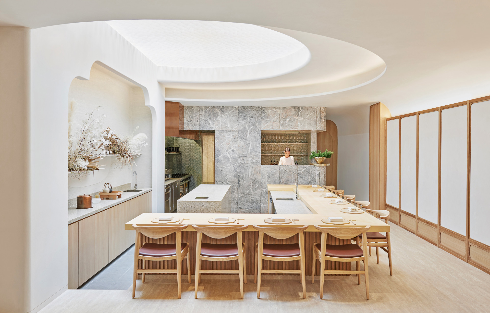 Takenouchi Webb: Esora, restaurant, Singapore, 2018. Photo by Jovian Lim, courtesy of Takenouchi Webb 