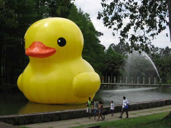 Florentijn Hofman's Rubber Duck in Sao Paulo - image courtesy of the artist